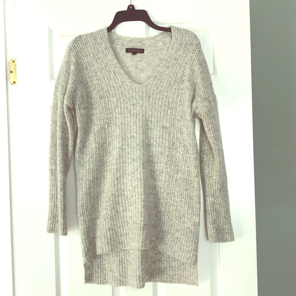 Knit sweater tunic
